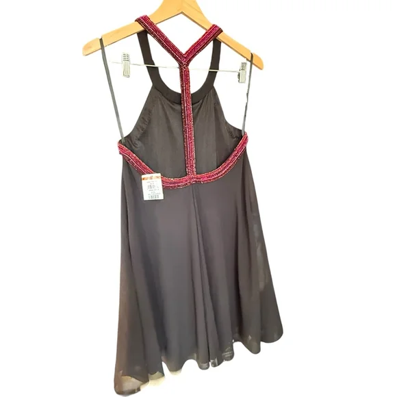 Jewel Badgley Mischka Black Mini Dress Size 4. $248 MSRP - Picture 7 of 11